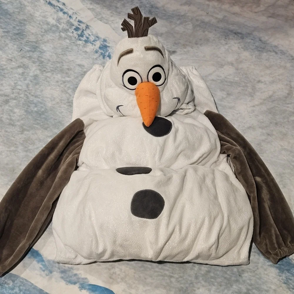 Disney Frozen Olaf Deluxe Padded Costume Toddler 5T Hood Jumpsuit